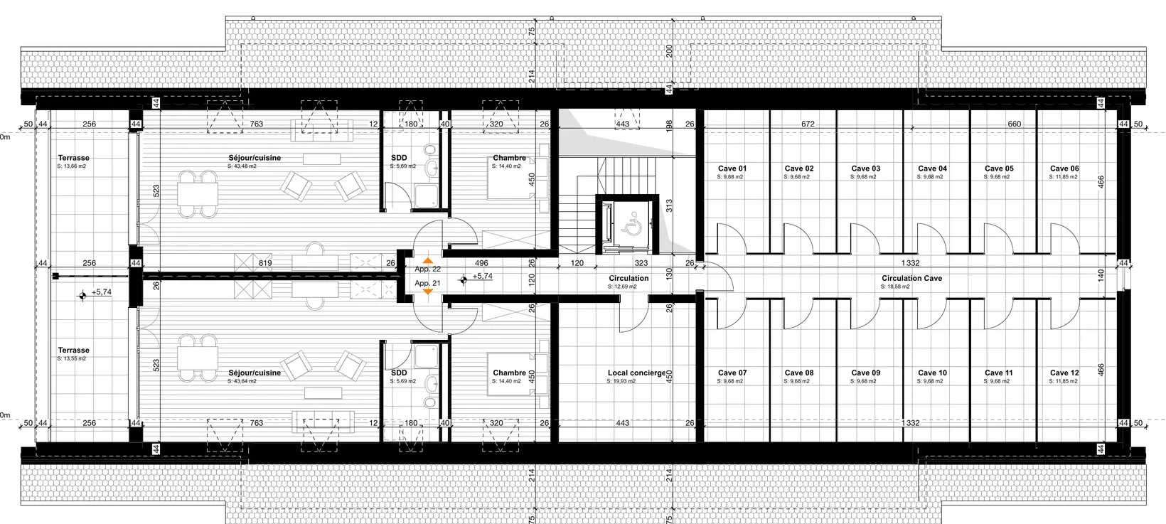 Plan des combles